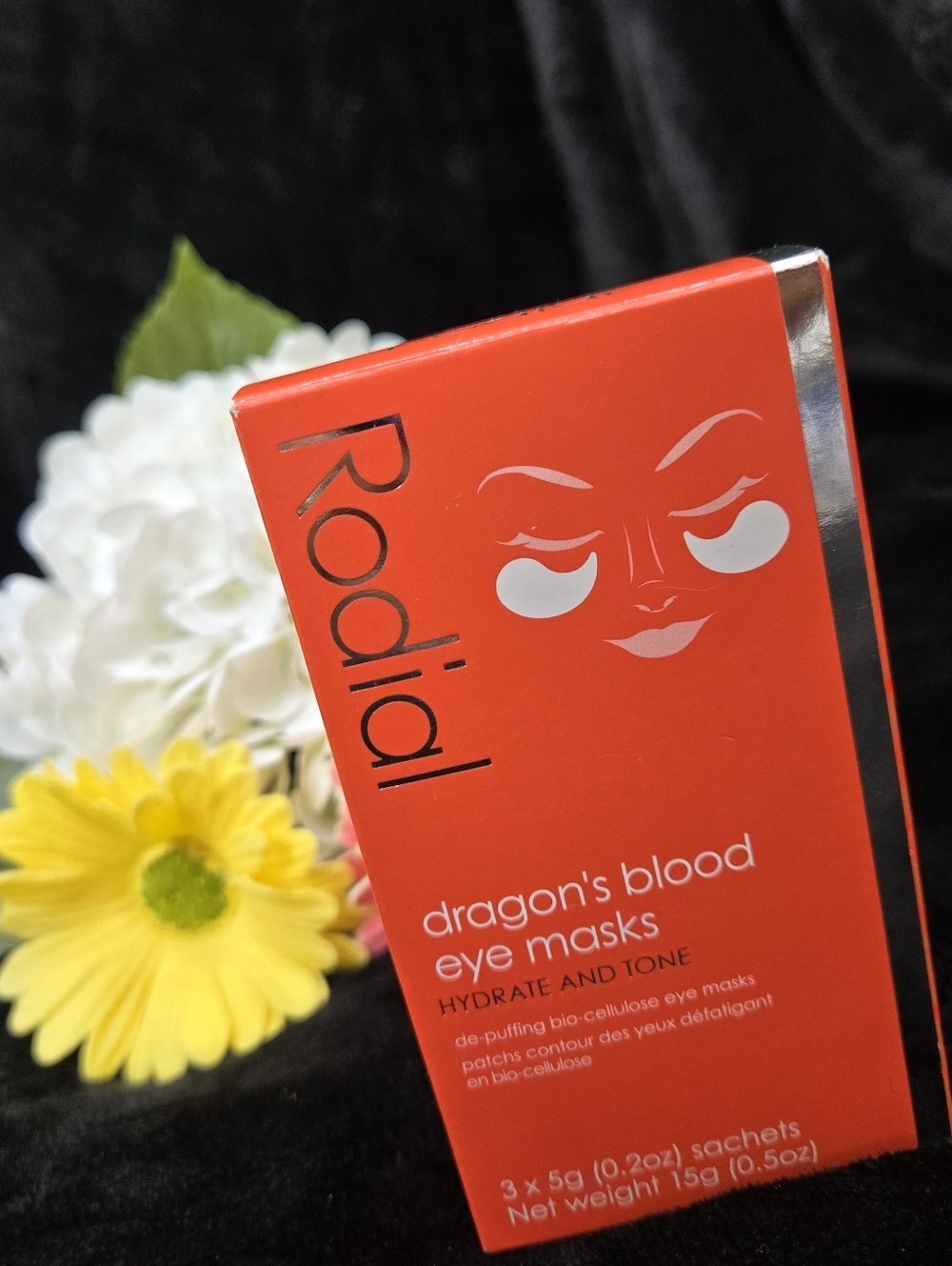 Rodial Dragon's Blood Eye Masks in Red and Silver